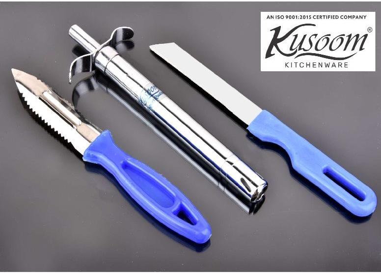 Kusoom Spark Gas Lighter With Knife and Peeler