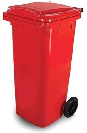 Red Rectangular Plastic Waste Bins