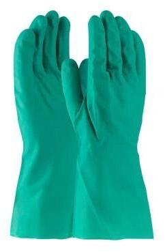 Nitrile Hand Gloves, Color : Green