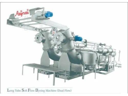 Long Tube Soft Flow Dyeing Machine, Capacity : 100 Kg To 1200 Kg