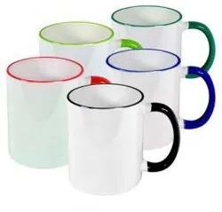 Ceramic Sublimation Mug, Color : White