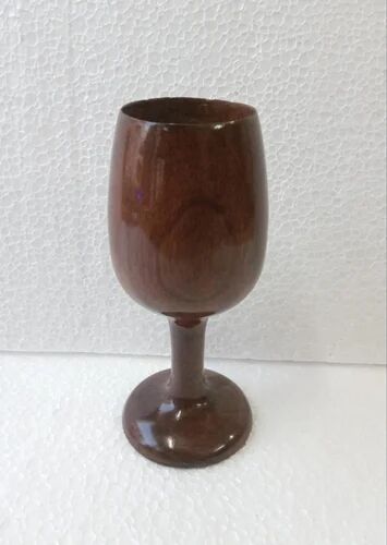 Ethica Wooden Wine Glass, Color : Brown
