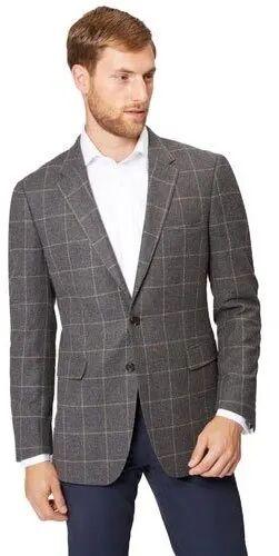 Mens Check Blazer, Occasion : Formal