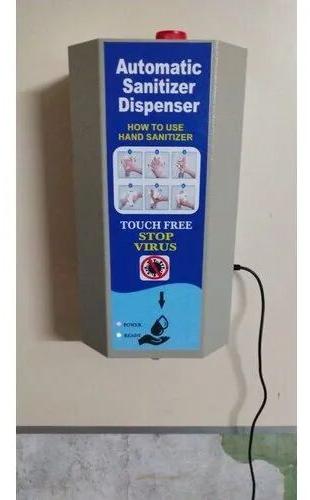 Stainless Steel Automatic Sanitizer Dispenser, Capacity : 1 Liter