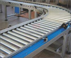 Non Polished Stainless Steel Aluminium Roller Flexible Conveyor