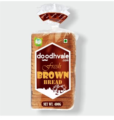 DOODHVALE Fresh Brown Bread, Packaging Type : Plastic Packets