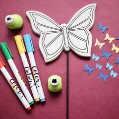 Flora Diy Butterfly Garden Stake, for Decoration, Length : 3 Feet, 4 Feet, 5 Feet