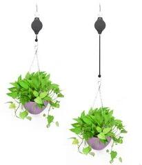 Metal Flora Hanging Plant Hook, Color : Black