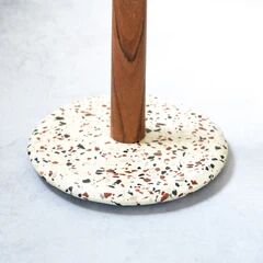 Polished Plain Terrazzo Kitchen Towel Holder, Packaging Type : Paper Box