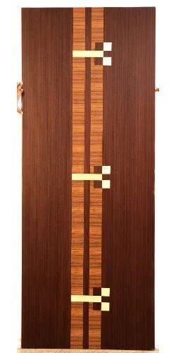 To Be Polished Wood Teak Veneer Flush Door, Position : Interior