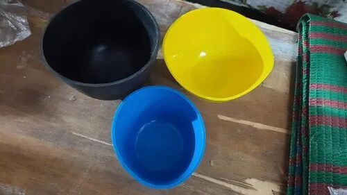 Plain Rubber Plaster Mixing Bowl, Packaging Type : Box