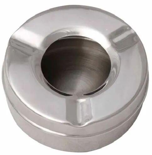 Round stainless steel ashtray