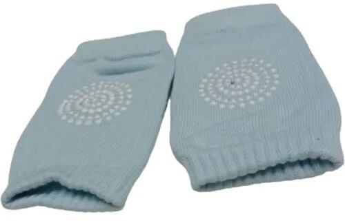 Printed Cotton Baby Knee Pad, Color : Light Blue