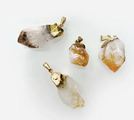 Citrine Raw Pendant