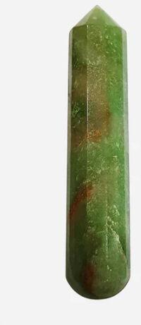 Green Aventurine Healing Wand, Color : Green 