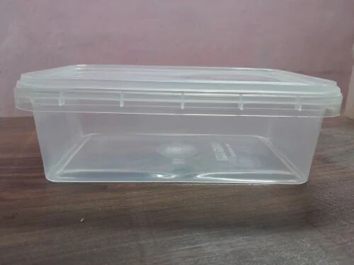 Transparent Rectangular Plastic Container, Capacity : 500 ML