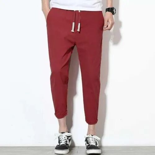 Mens Maroon Track pant