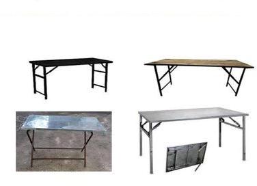 Mild Steel Catering Dining Table, Color : Black