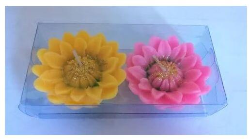 Yellow Paraffin Wax Sunflowers Candles