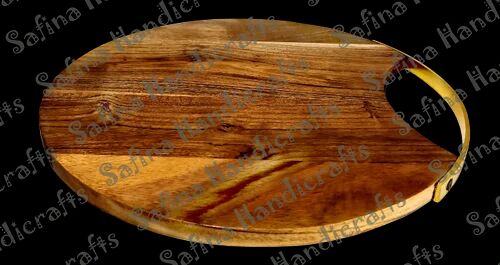 Wooden chopping board, Shape : Round