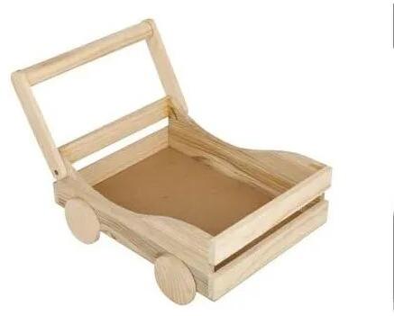Portable Pine Wood Basket