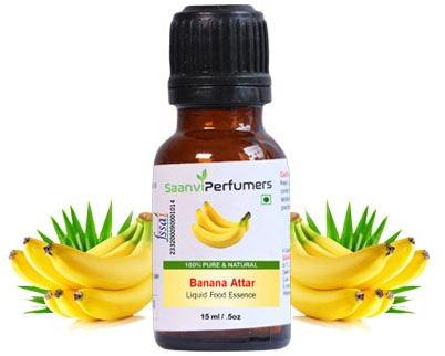 Saanvi Perfumers Banana Flavour Essence, Packaging Size : 15ML, 50ML, 100ML, 500ML, 1000ML