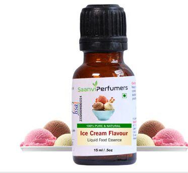 Saanvi Perfumers Ice Cream Flavour Essence, Packaging Size : 15ML, 50ML, 100ML, 500ML, 1000ML