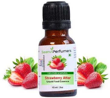 Saanvi Perfumers Strawberry Flavour Essence, Packaging Size : 15ML, 50ML, 100ML, 500ML, 1000ML