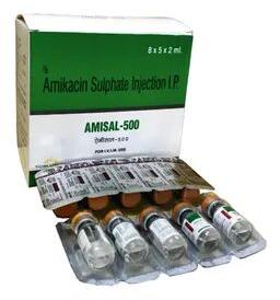 Amikacin Injections, Packaging Size : 8X5X2 ml