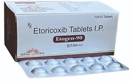 Etoricoxib Tablet, Packaging Type : Stripe
