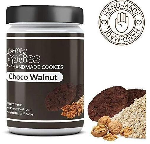 Round Choco Walnut Brownie Cookies, Packaging Type : jar