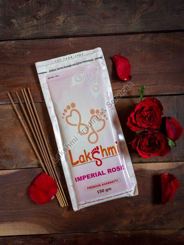 Bamboo 150gm Imperial Rose Incense Sticks, for Temples, Home, Packaging Type : Packet