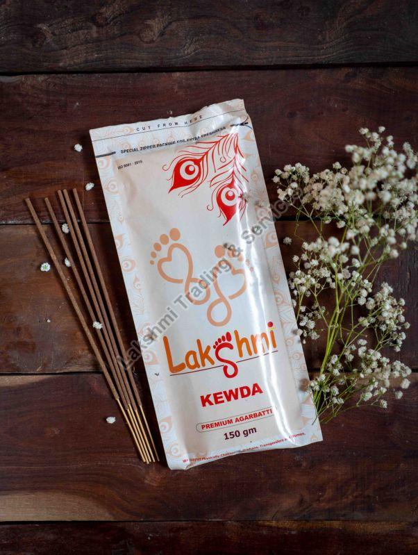 Lakshmi Bamboo 150gm Kewda Incense Sticks, for Temples, Home, Packaging Type : Packet