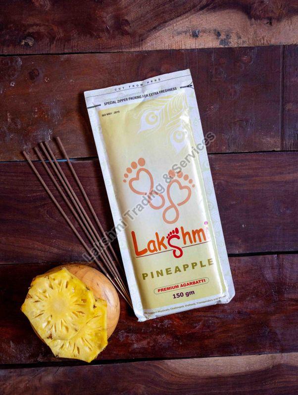 Lakshmi Bamboo 150gm Pineapple Incense Sticks, for Temples, Home, Packaging Type : Packet