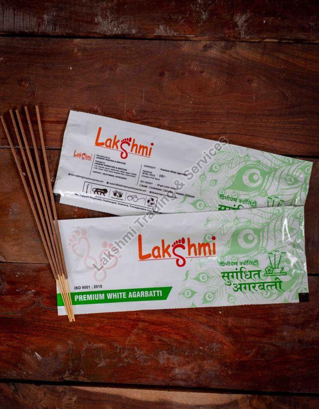 Lakshmi Bamboo 25gm Mogra Incense Sticks, for Temples, Home, Packaging Type : Pouch