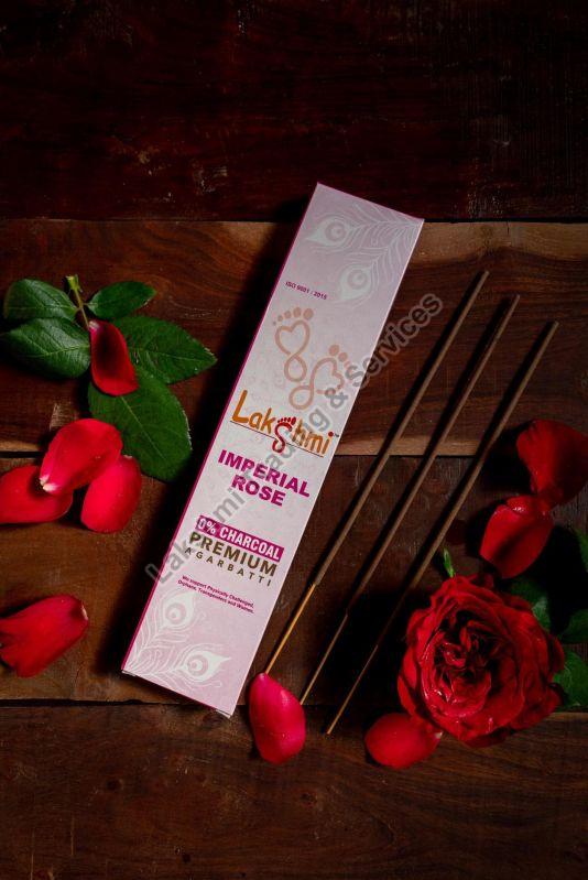 Bamboo 50gm Imperial Rose Incense sticks, for Temples, Home, Packaging Type : Boxes