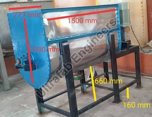 Stainless Steel/Mild Steel U Shaped Ribbon Blender, Capacity : 50 Kg to 5 Ton