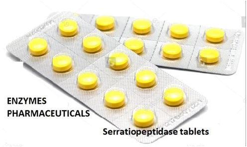 Serratiopeptidase Tablets, for Reducing Inflammation, Packaging Type : Box