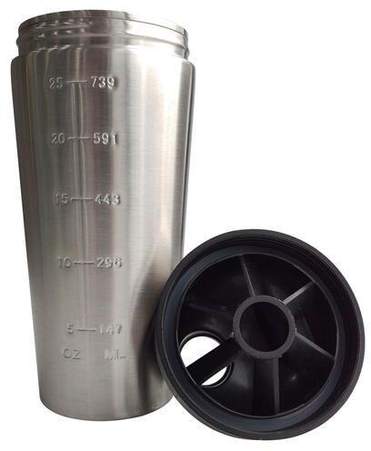 Stainless Steel Shaker Bottle, Color : Silver