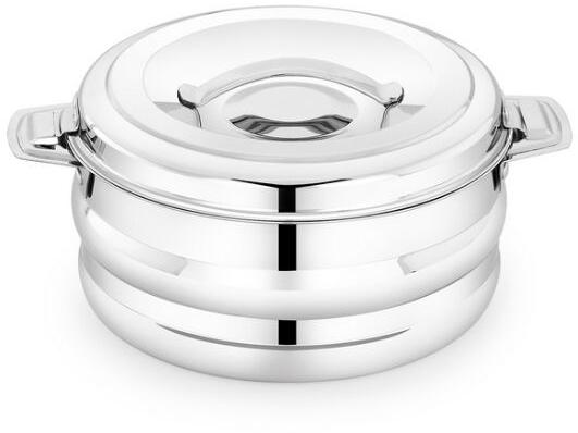 Encapsulated Triply Bottom Stainless Steel Cookware, Color : Silver