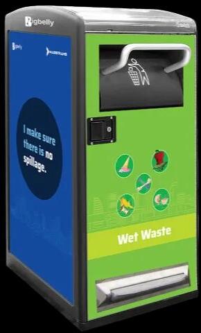 Green Stainless Steel Smart Waste Bin, for Office, Capacity : 11-15 Liters