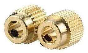 Brass Extruder Gear, Size : 11x11x5 Mm