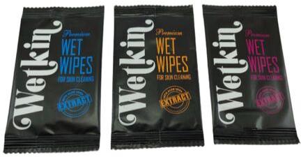 Wetkin Premium Wet Wipes, Size : 150 x 200 mm