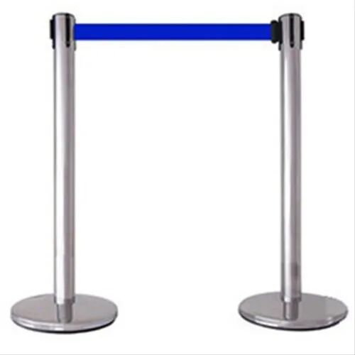Silver Stainless Steel Crowd Control Stand