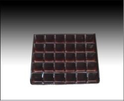 Plain PET Chocolate Packaging Tray, Shape : Square