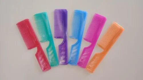 Plastic Hair Comb, Color : Multi Color