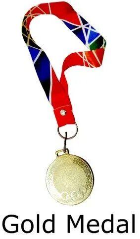 Round Gold Medal