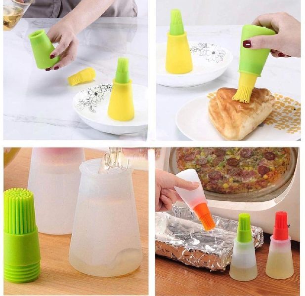 Kreativekitchen Plastic Silicon Oil Brush, for Kitchen Use, Size : Medium
