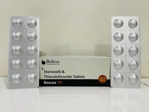 Etoricoxib And Thiocolchicoside Tablet, Packaging Type : Box
