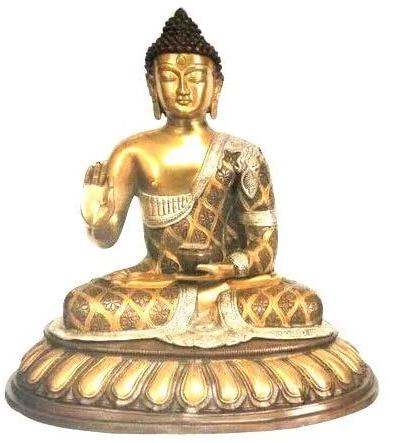 Brass Buddha Statue, Size : 22 Inch